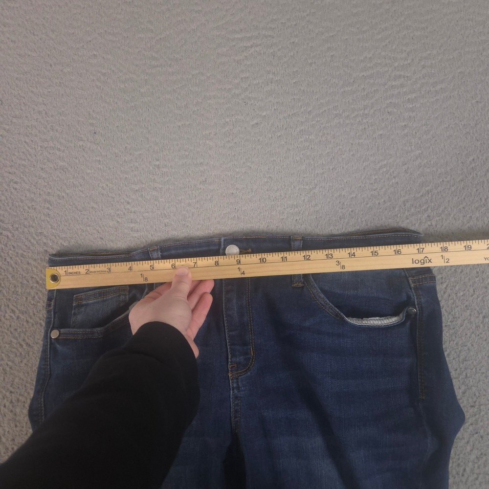 Judy Blue Jeans Womens 15/32 Blue Straight Fit Cotton Blend Stretch Dark Wash - Picture 5 of 11